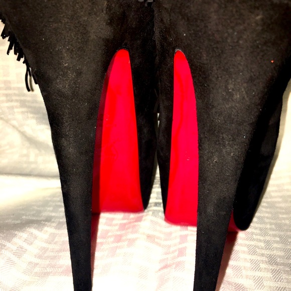 BNIB Christian Louboutin Highness Tina Fringe Boots* 20th Anniversary Edition 👠 - Picture 6 of 16